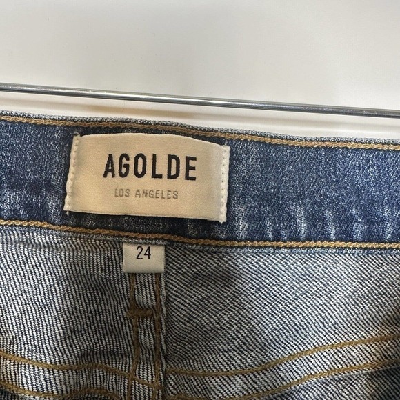 Agolde Nico Skinny High Rise Ankle Jeans Women's Size 24 - Picture 5 of 9